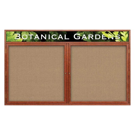 United Visual Products Single Door Indoor Enclosed Easy Tack Bo UV330EZ-BLACK-WHITE